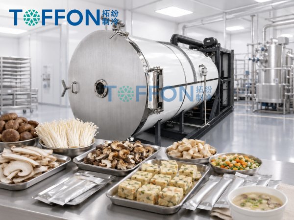 方便菌菇冻干汤加工与冷冻干燥机应用